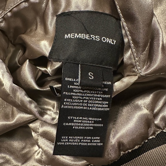 Members Only Bomber Jacket Green Peach Satin Reversible Full Zip - Picture 14 of 14